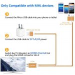 Wholesale Micro USB MHL to HDMI Cable, HD TV Cable for Samsung Android Smart Phones and Tablets (Gold)